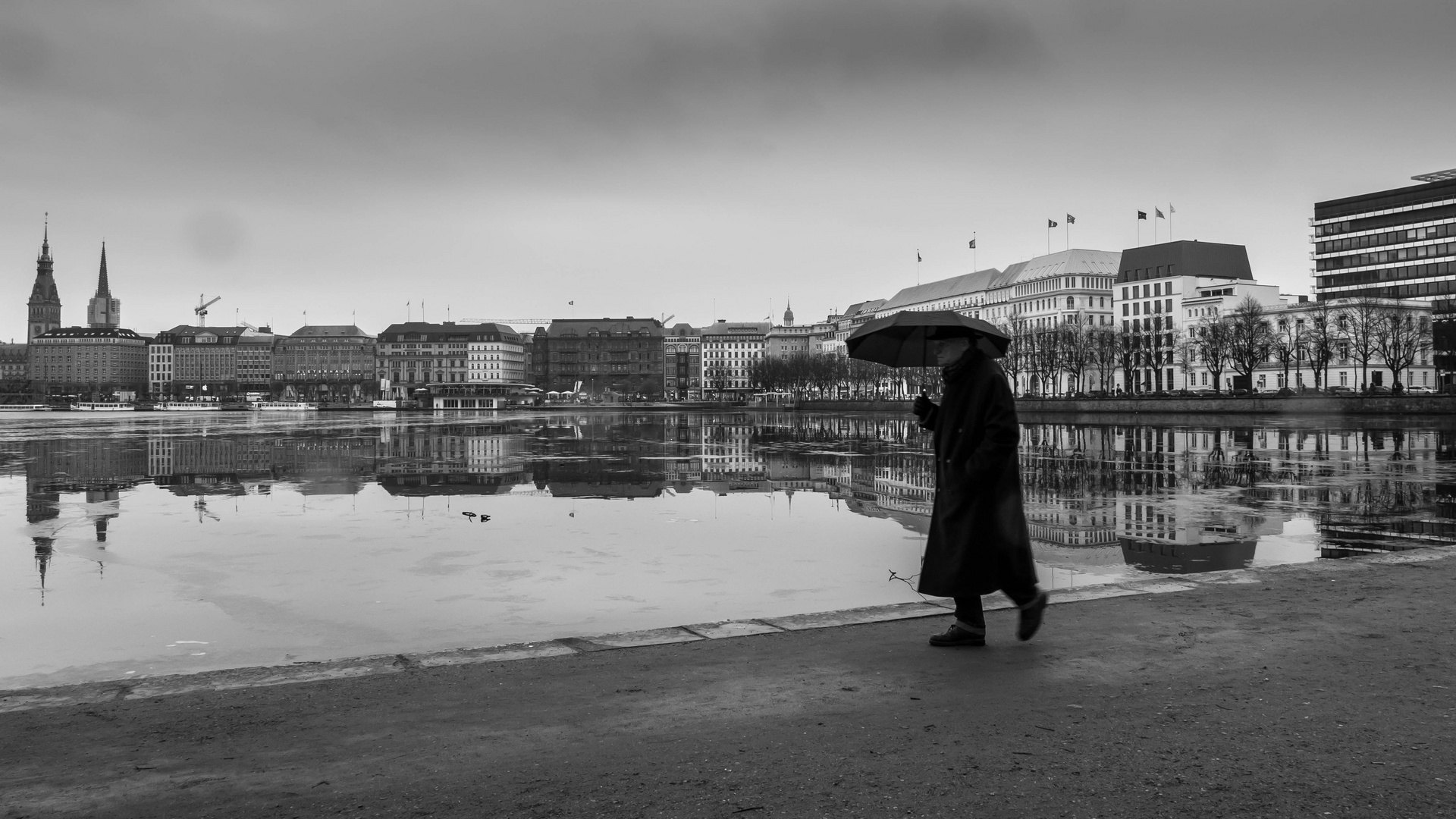 Walking in the rain