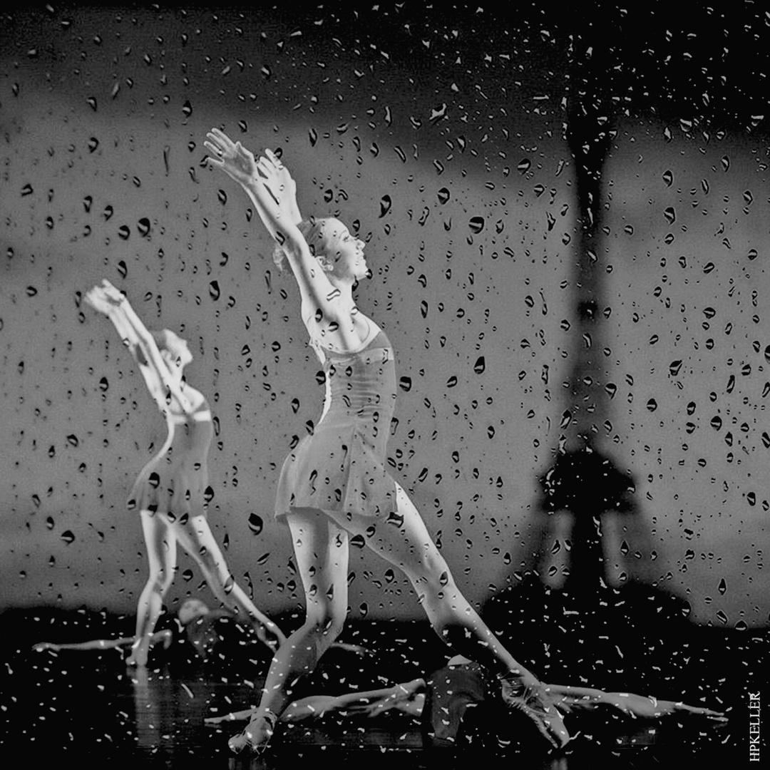 Walking in the rain II, Analogscan - Kombigrafie