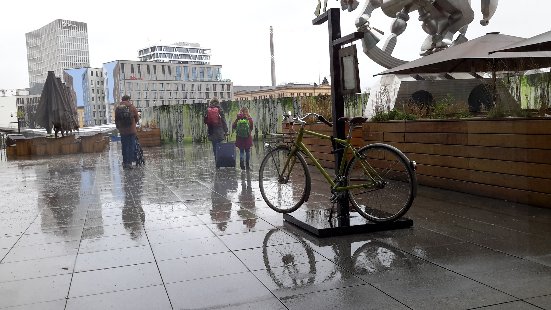 Walking in the rain - Sonntag, 13.1. in Berlin