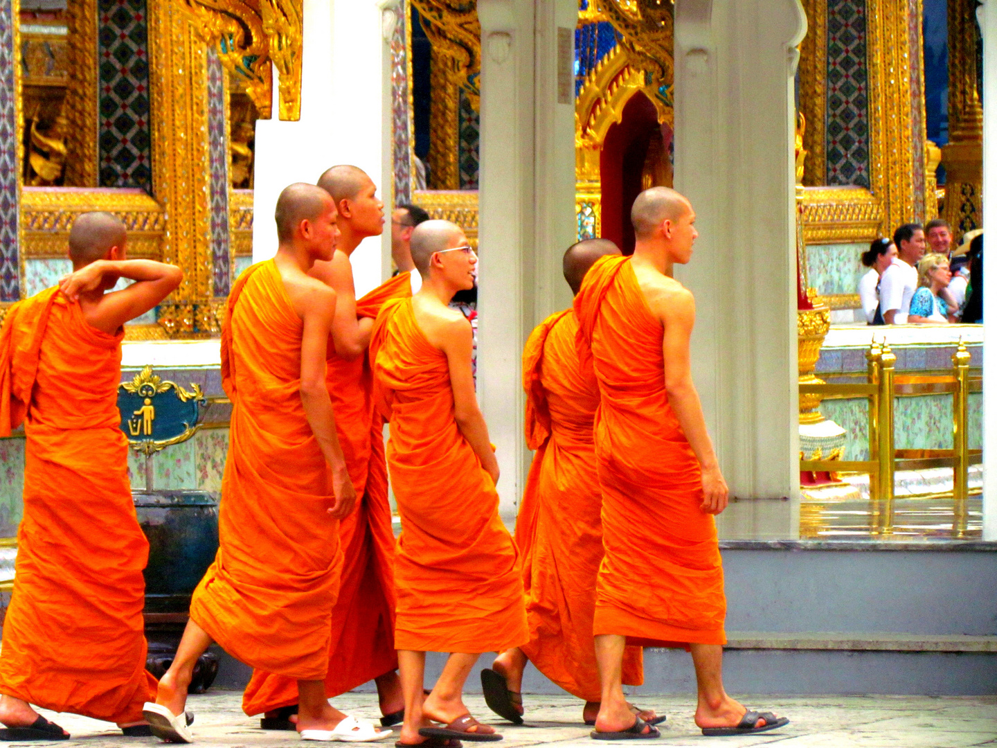 walking monks