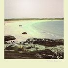 Walking on an irish beach