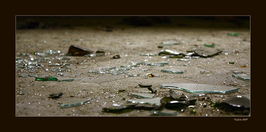 Walking on broken glas