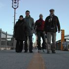 Walking on Brooklyn Bridge