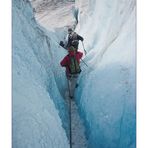 Walking on crushed ice