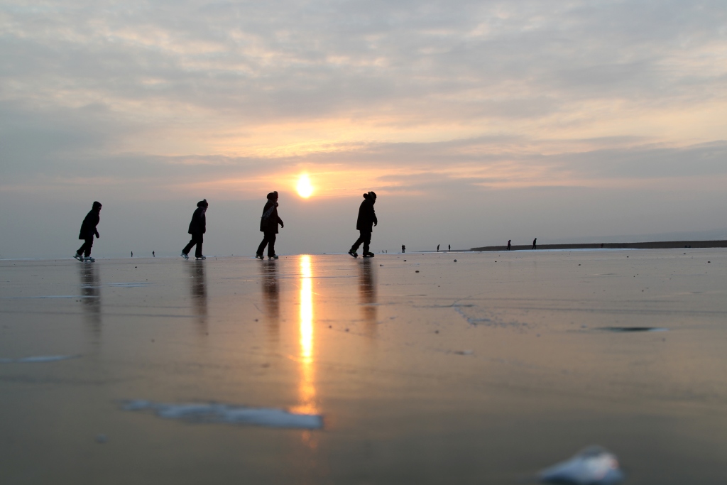 walking on park ice