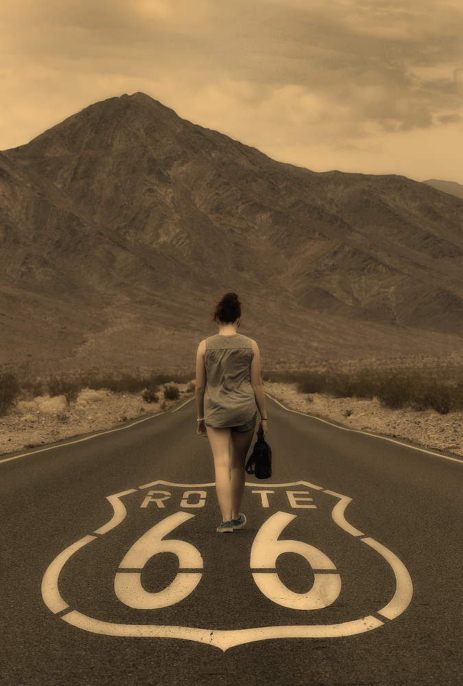 Walking on Route 66