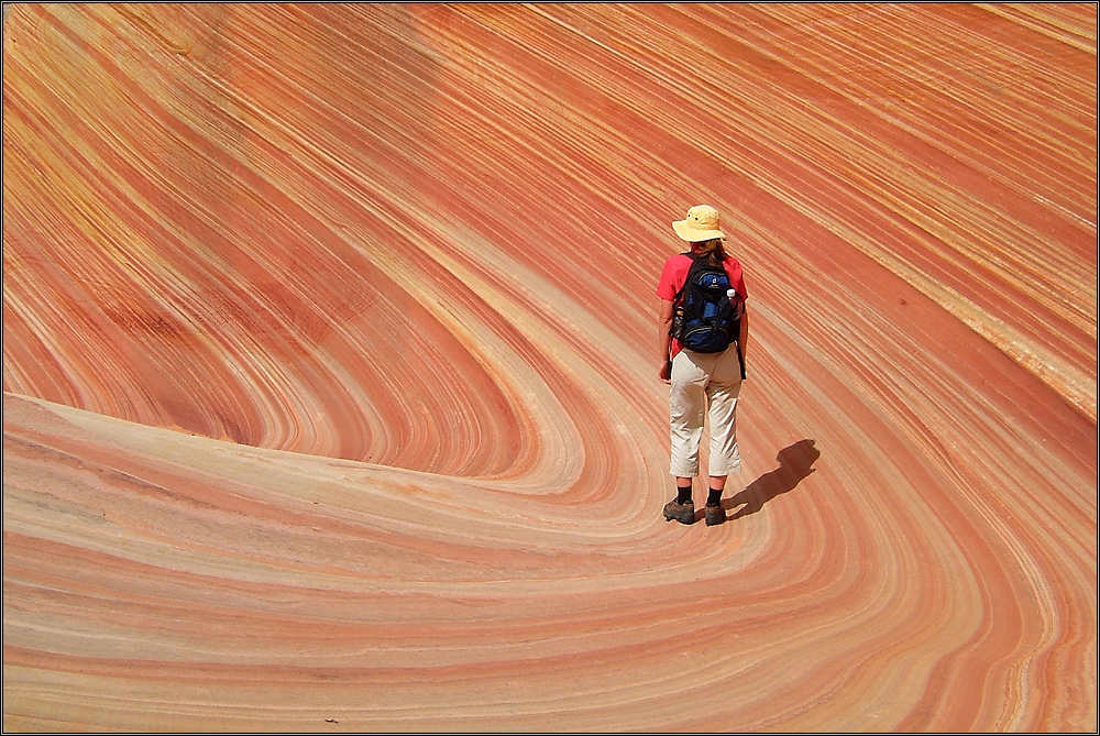 Walking on Saturn Rings