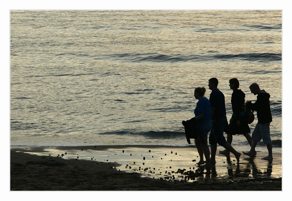 walking on the beach [2]