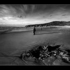 Walking on the beach