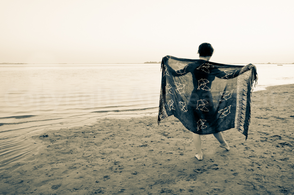 Walking on the beach...