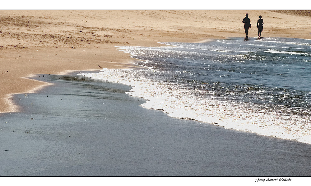 walking on the beach (II)