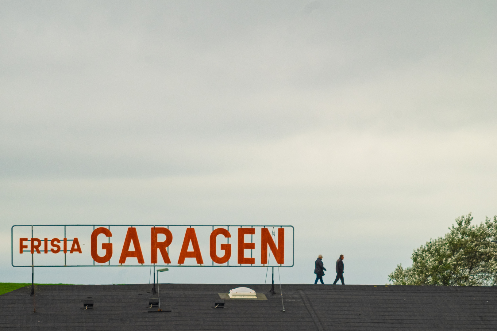 walking on the rooftop