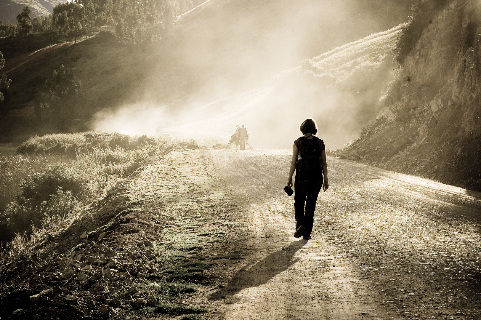 walking on the street in PERU (Südamerika)