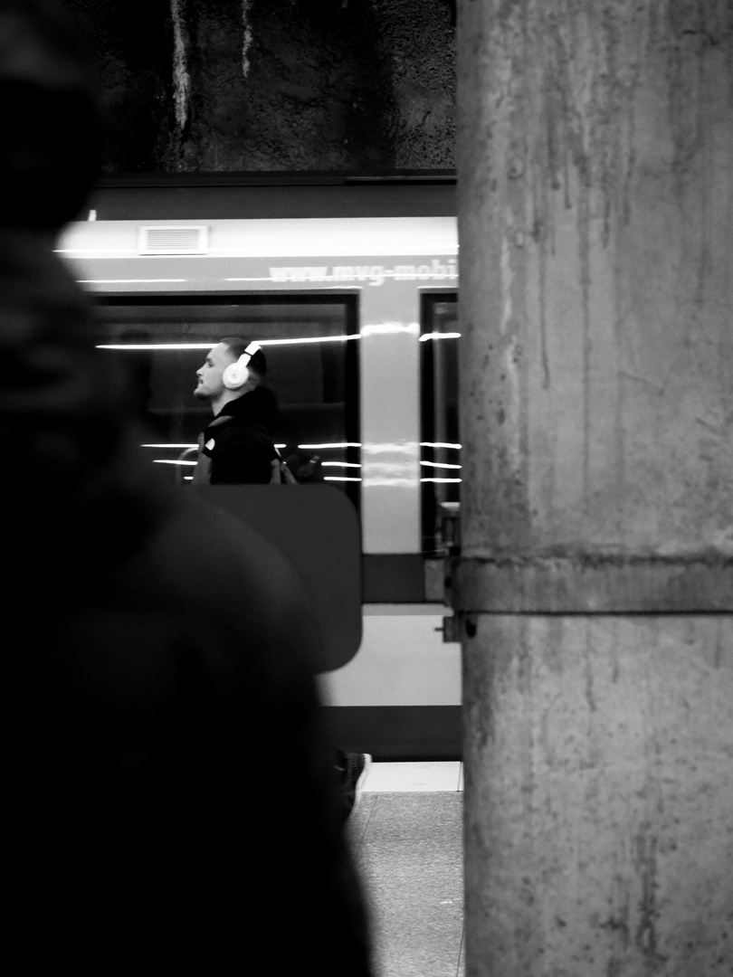 walking person in the subway