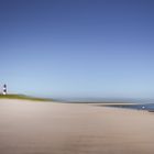 walking the beach-lighthouse west, Sylt