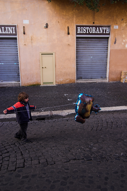 walking through rome.