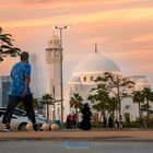 Walking to the Mosque 