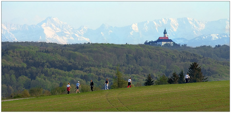 Walking unter dem Hl. Berg