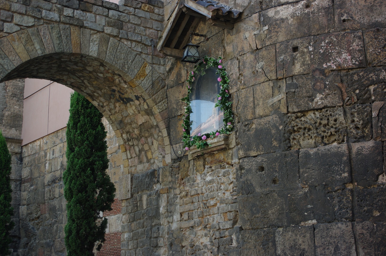 Wall at Cathedral of Barcelona