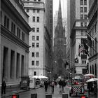 Wall Street mit Trinity Church