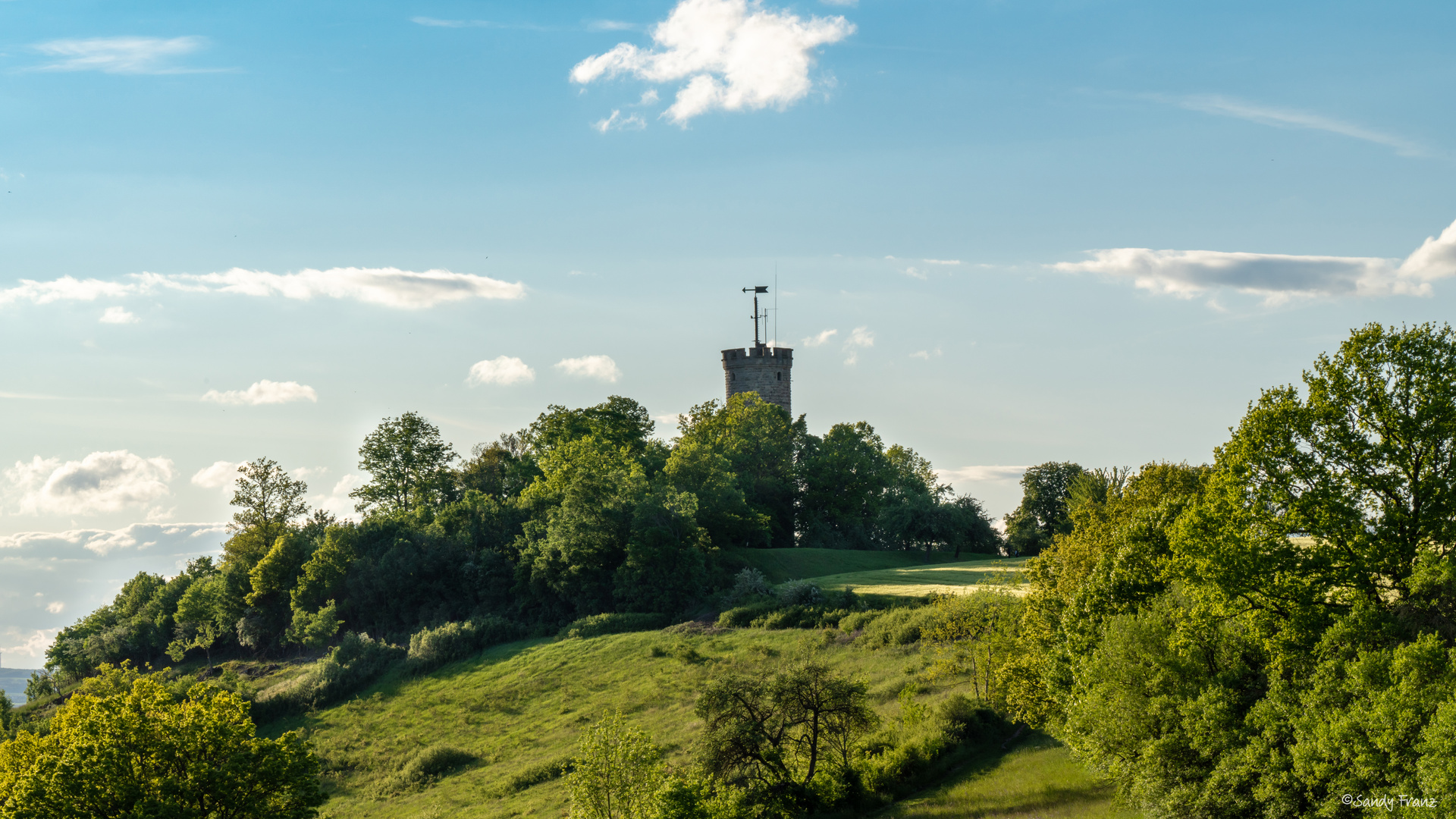 Wallburg im Abendlicht