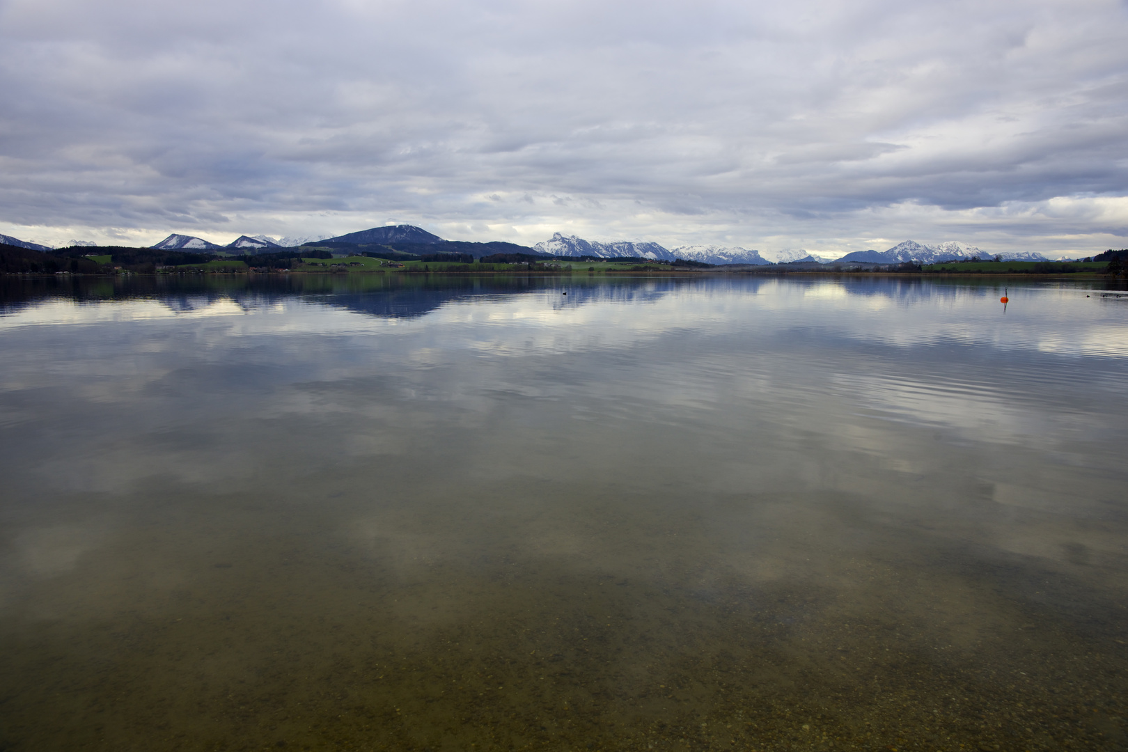 Wallersee Blick auf Seekirchen und Henndorf