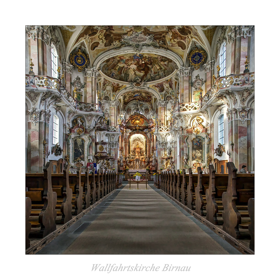 Wallfahrtskirche Birnau " Blick zum Chor...."