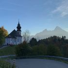 Wallfahrtskirche Maria Gern vor Watzmannmassiv