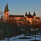 Wallfahrtskirche Maria Puchheim im Abendlicht...