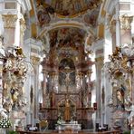 Wallfahrtskirche Maria Steinbach Blick in den Chorraum