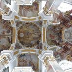 Wallfahrtskirche Maria Steinbach Blick vom Chor nach Oben