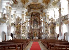 Wallfahrtskirche Maria Steinbach Blick zum Chor