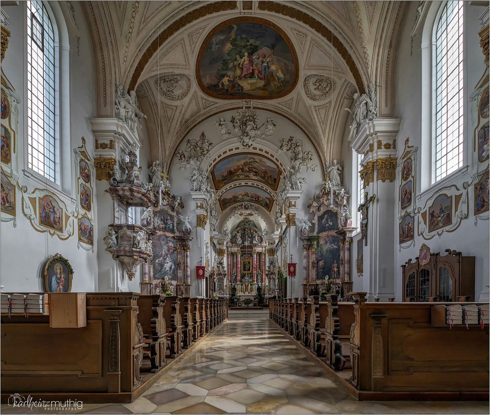 Wallfahrtskirche Mariä Geburt - Roggenburg-Schießen " Gott zu Gefallen ... "