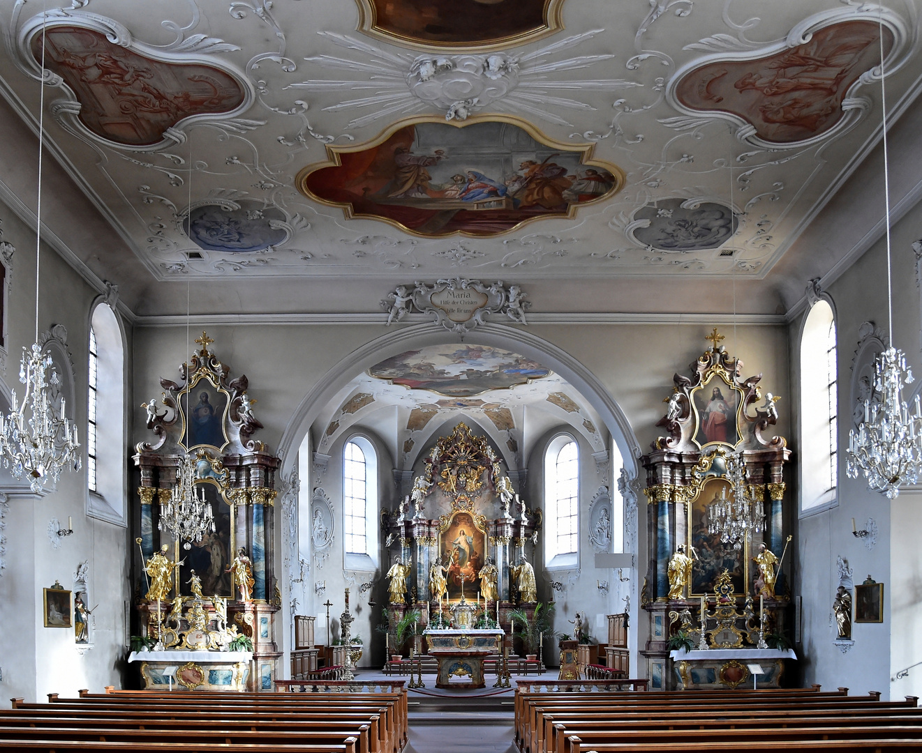 Wallfahrtskirche Mariä Himmelfahrt Blick zum Altarraum