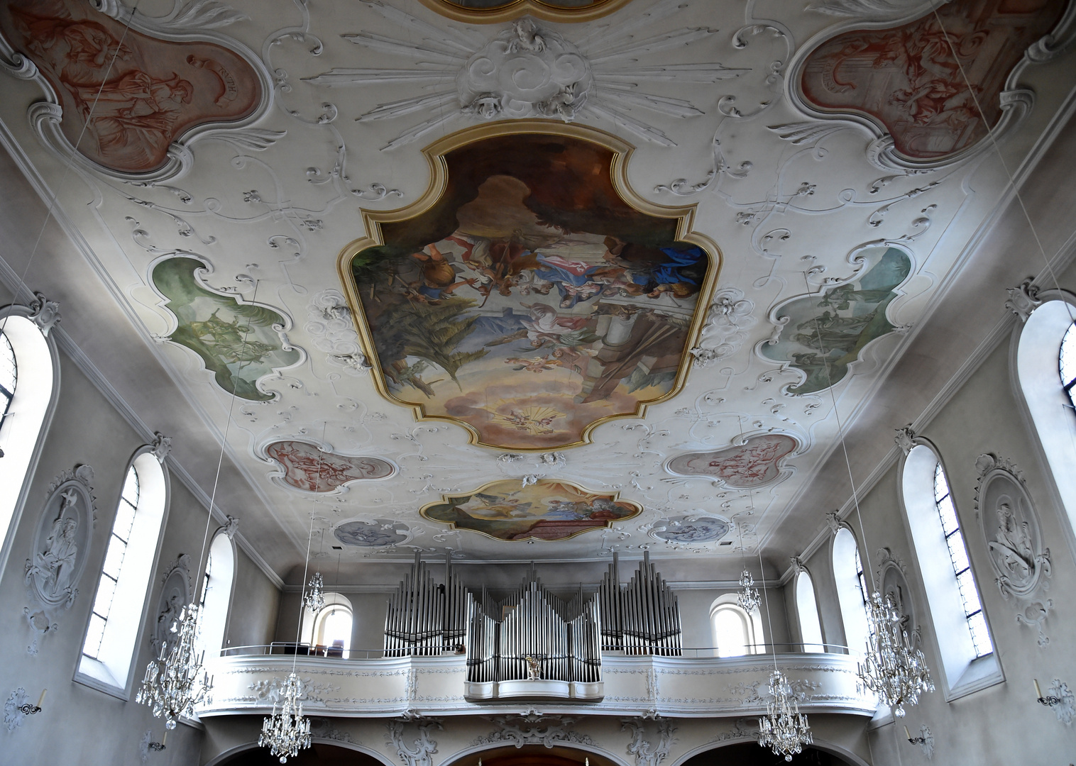 Wallfahrtskirche Mariä Himmelfahrt Blick zur Orgel