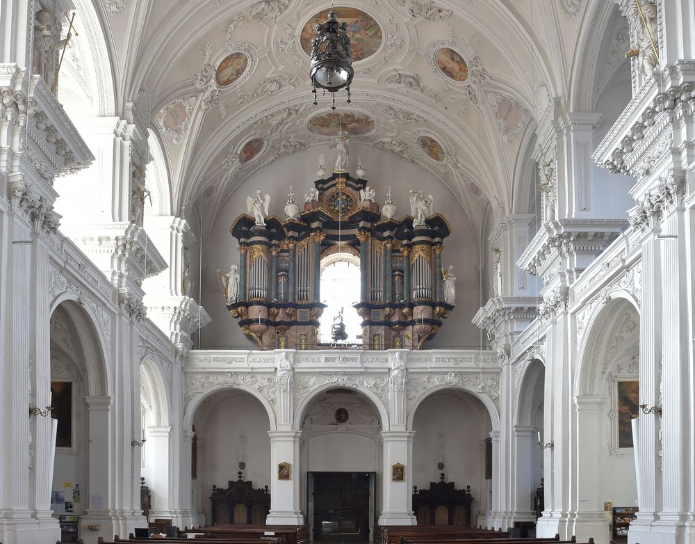 Wallfahrtskirche Schönenberg Blick zur Orgel