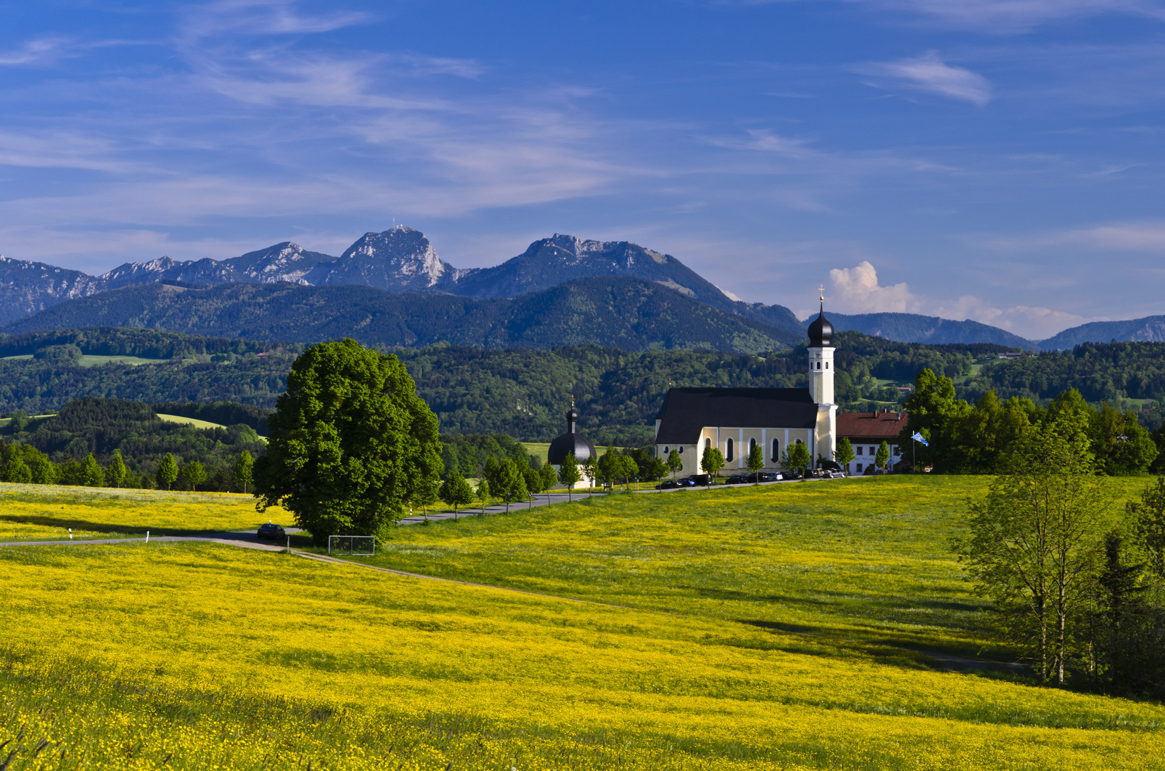 Wallfahrtskirche Wilparting, Wendelsteingebiet, Oberbayern