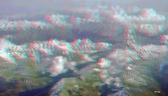 Walliser Alpen Schweiz - Anaglyphen 