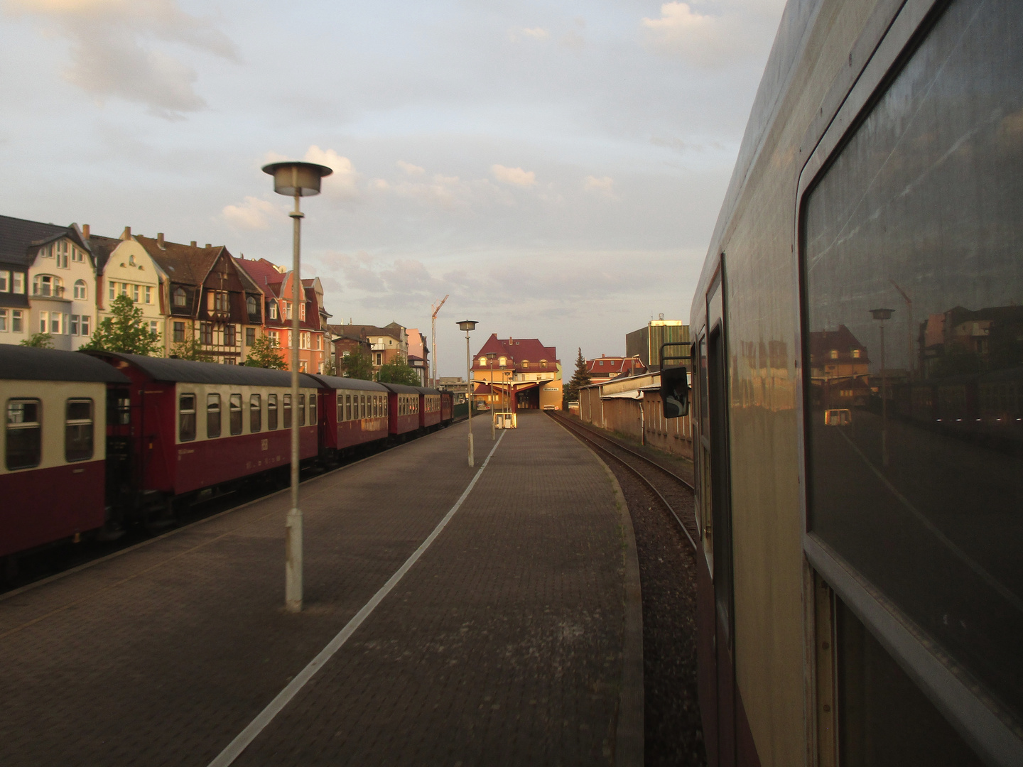 Walpurgisausflug mit dem HSB Triebwagen zurück nach Nordhausen.