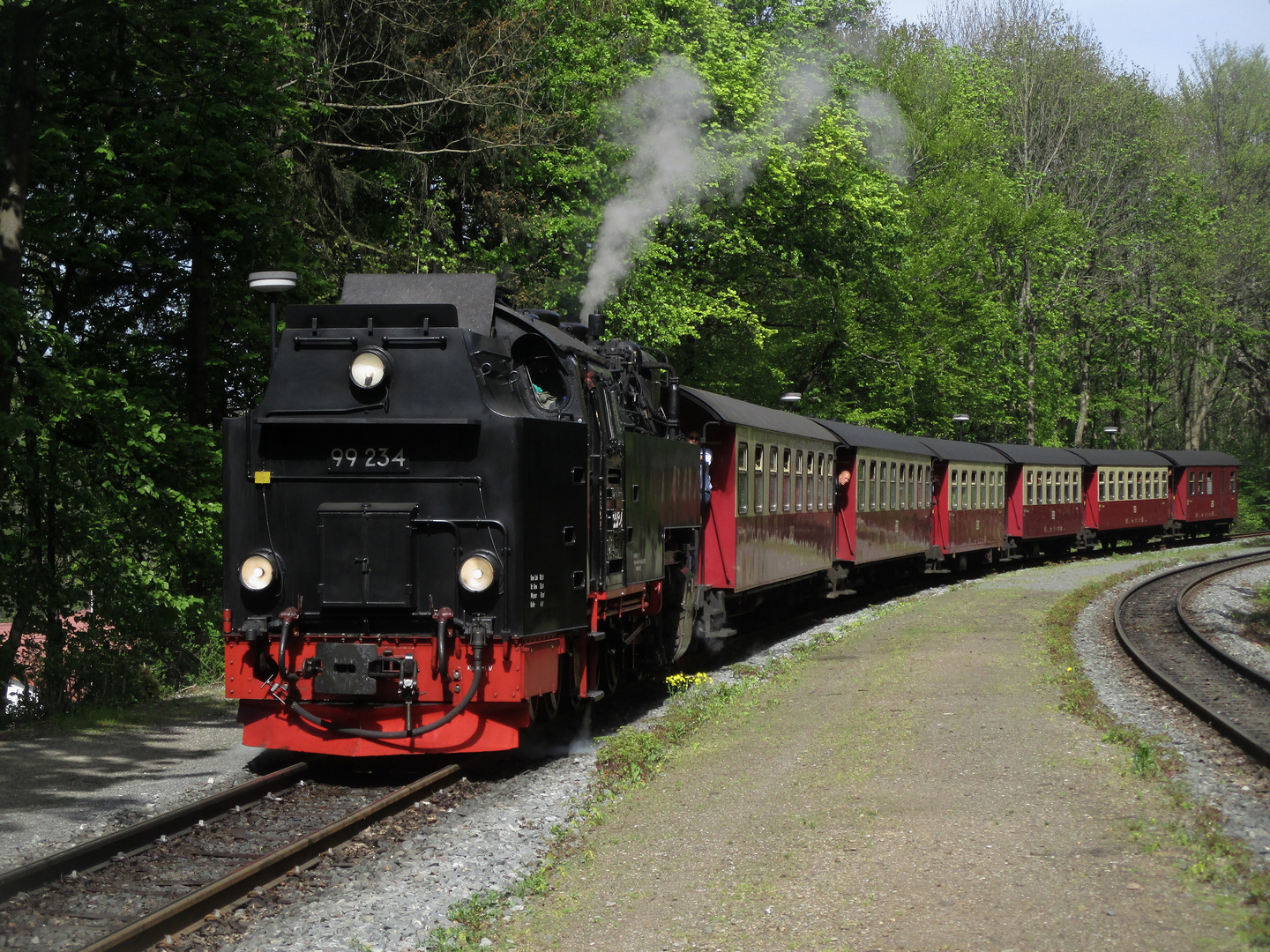 Walpurgisausflug mit der HSB nach Steinerne Renne 10.