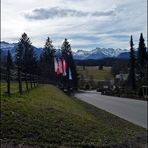 "Walsertalblick am Parkplatz Hotel Sonnenalp 2* bei Ofterschwang"