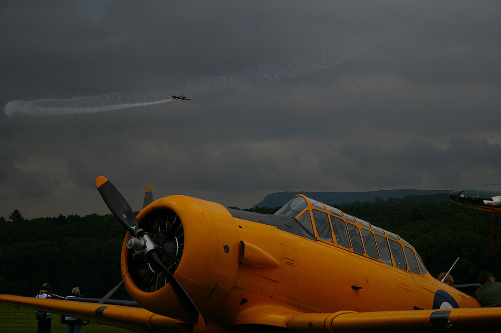 Walter Eichhorn beim Anflug zum nächsten Flugbild...