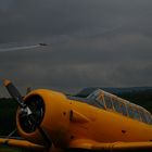 Walter Eichhorn beim Anflug zum nächsten Flugbild...