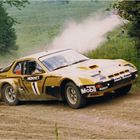 Walter Röhrl im goldenen Monnet Rallye Porsche 924 GTS Turbo bei der ADAC Rallye Hessen 1981