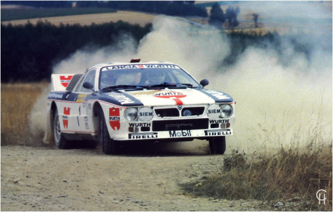 Walter Röhrl im Würth Lancia 037 Rally - Deutschland Rallye 1983