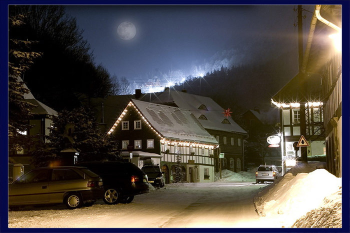 Waltersdorf bei Nacht