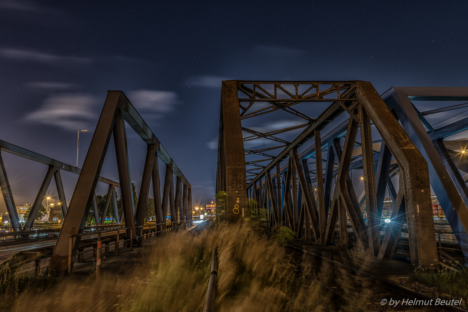 Waltershofer Brücke @night