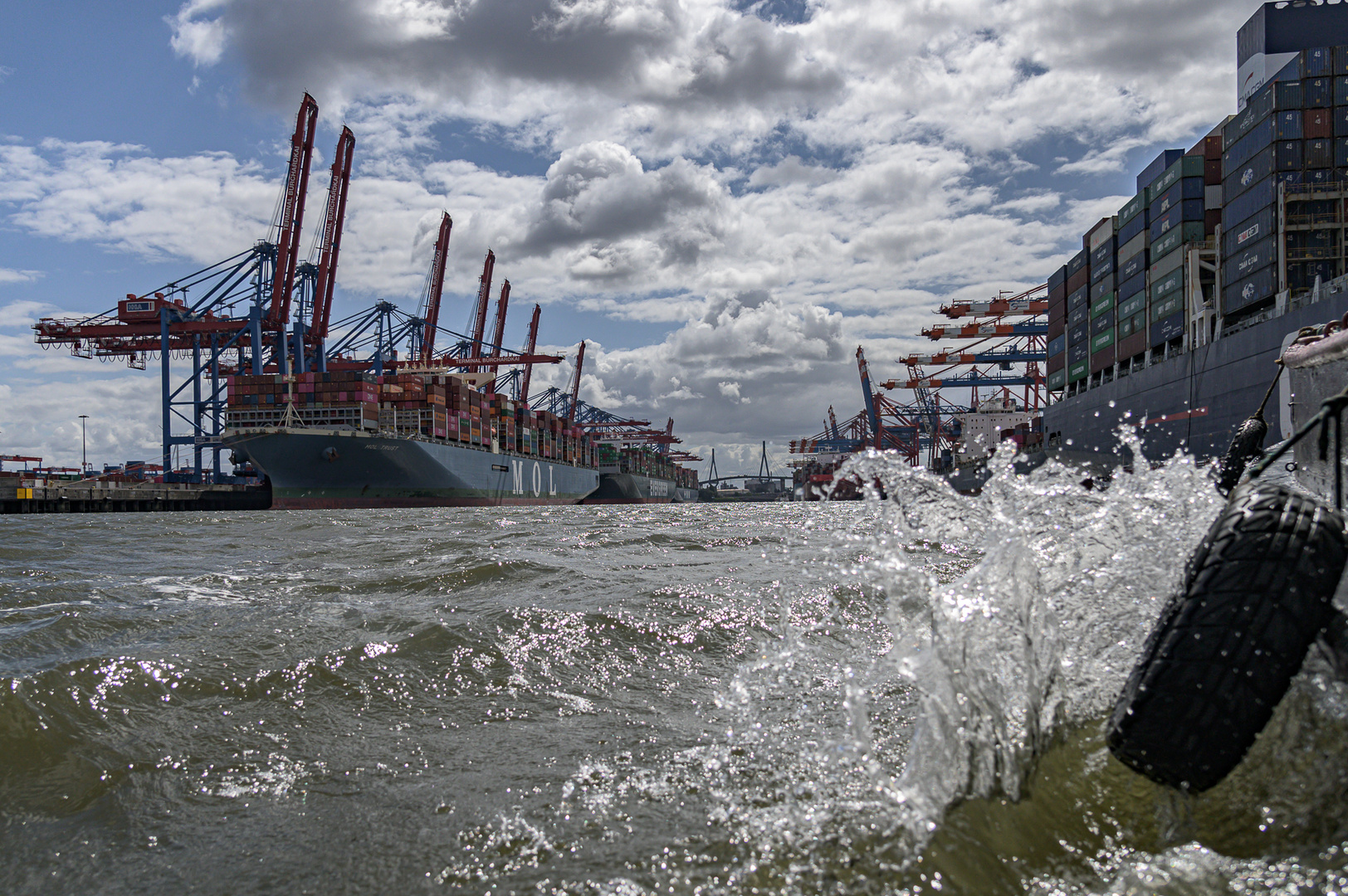 Waltershofer Hafen - Aquaplaning