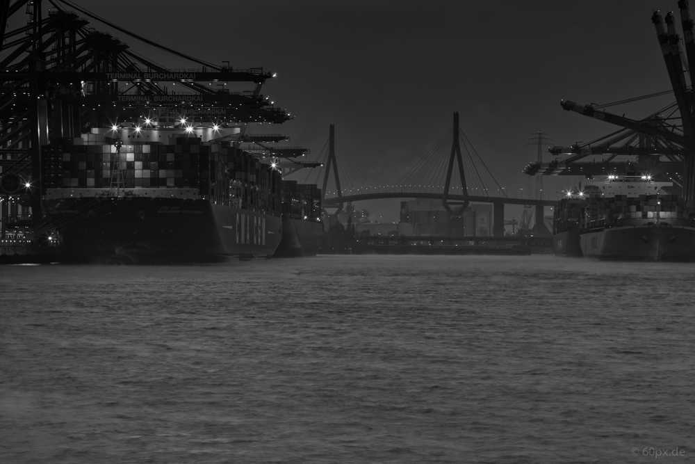 Waltershofer Hafen b/w