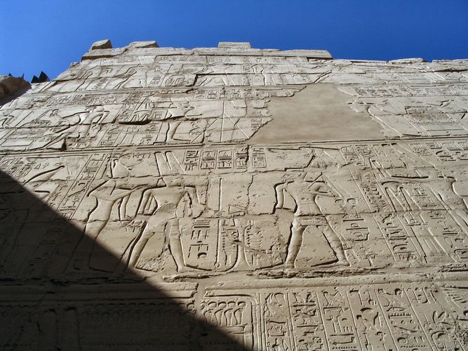 Wand im Luxor Tempel